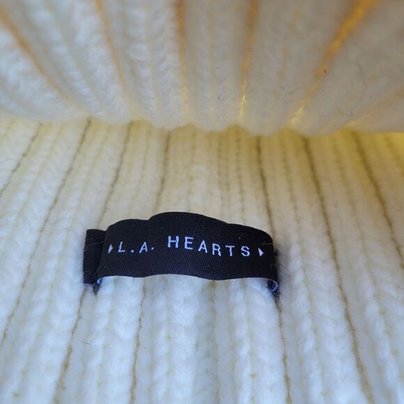 L.A. HEARTS Thick Yarn Pom Beanie Winter Hat - Picture 4 of 5